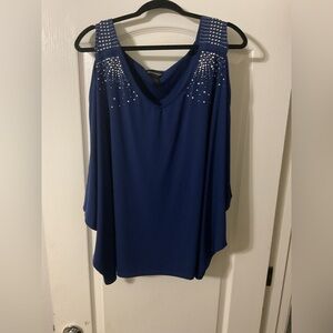 Ashley Stewart Navy Blue Blouse